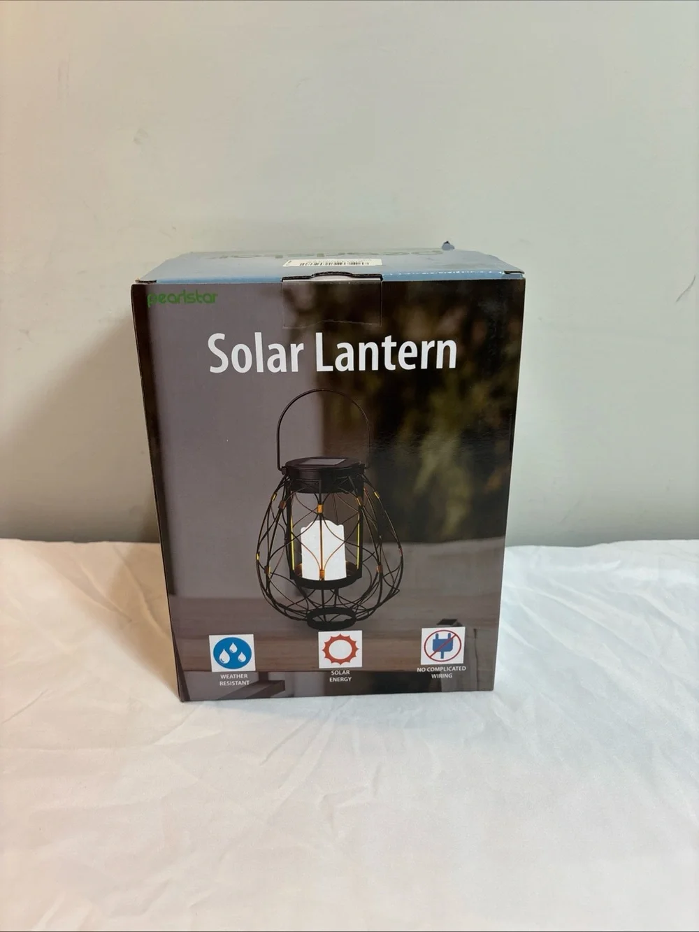 Black Solar Lantern — Decorative Outdoor/Indoor Accent